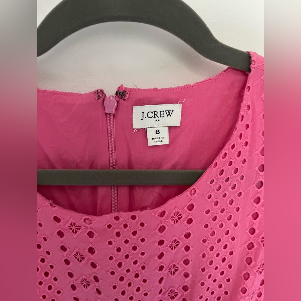 J. Crew Pink Eyelet Dress - Picture 4 of 5
